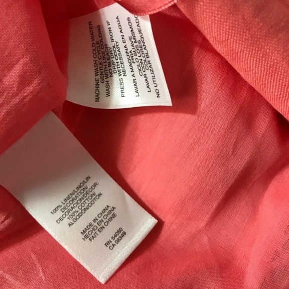 Jones New York Coral Linen Sleeveless Midi Dress 4 - Picture 4 of 8